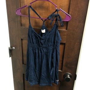 Hollister Navy Strappy Top
